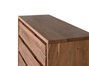 GINER Y COLOMER Commode à trois tiroirs en bois d'acacia et métal